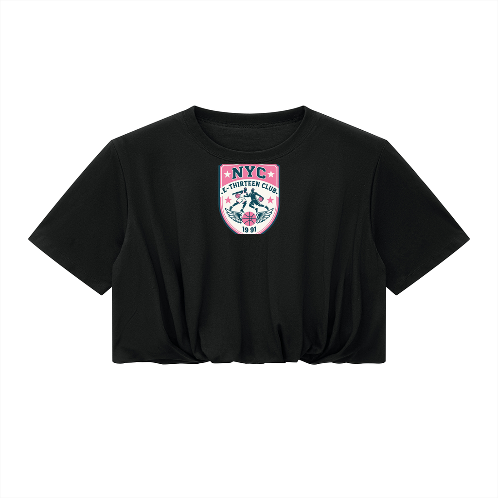 Women’s Crop Bubble Hem T-Shirt