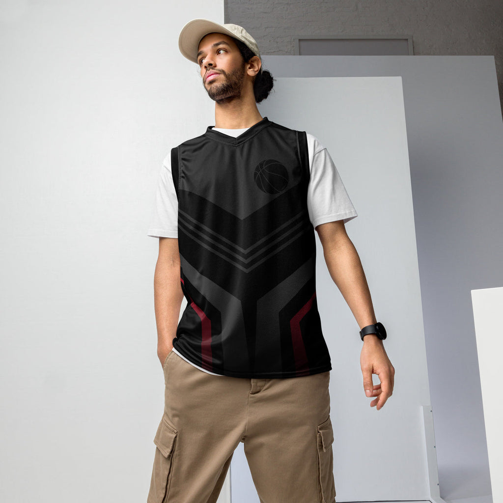 Recycled unisex basketball jersey