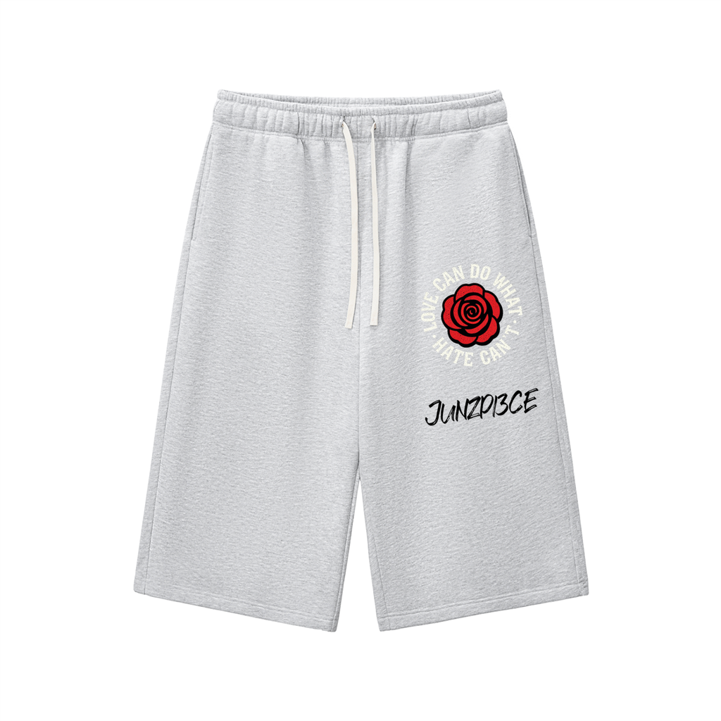 Relaxed Drawstring Three-quarter Sweatpants